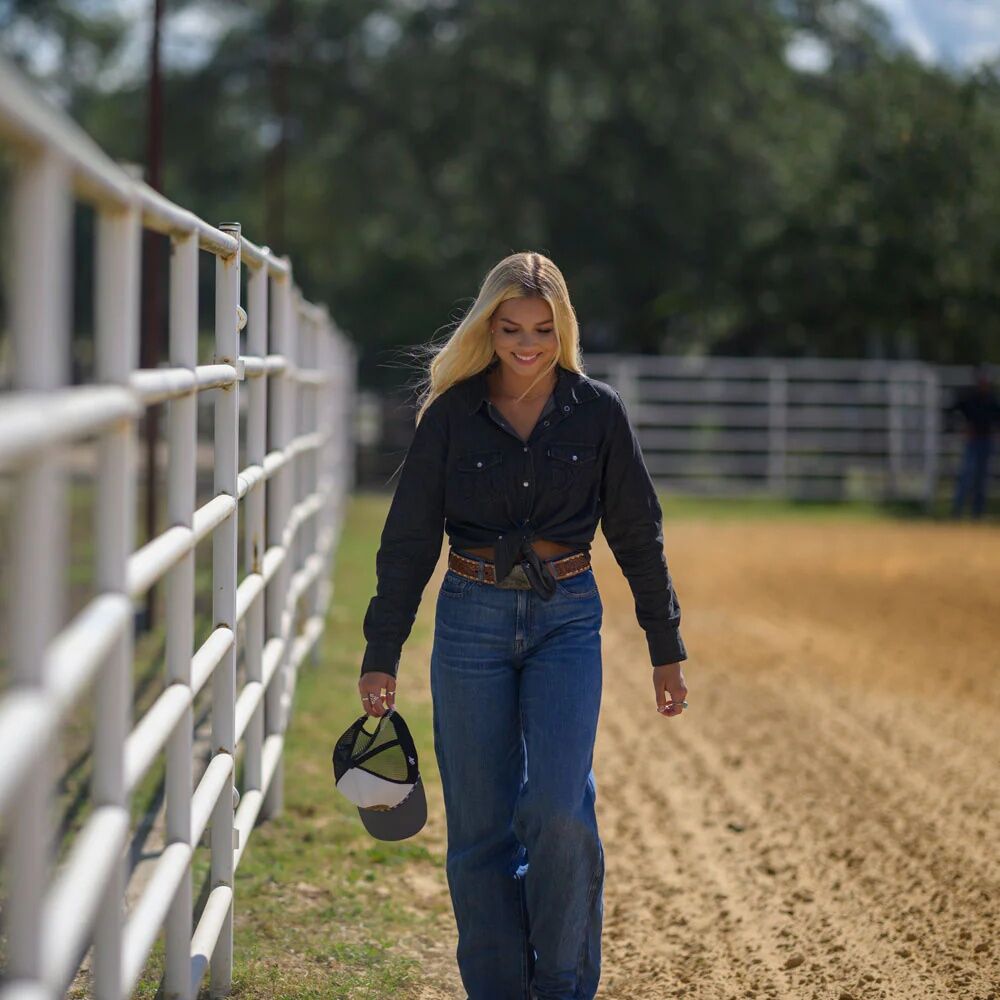 Hooey Women's Del Denim Chambray Long Sleeve Shirt