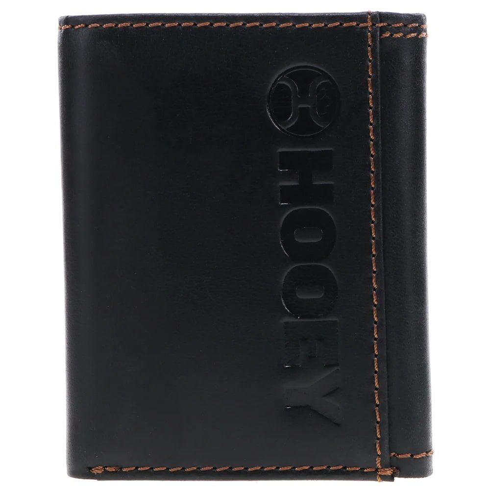 Hooey Men's Hooey Classic Smooth Trifold Wallet in Black