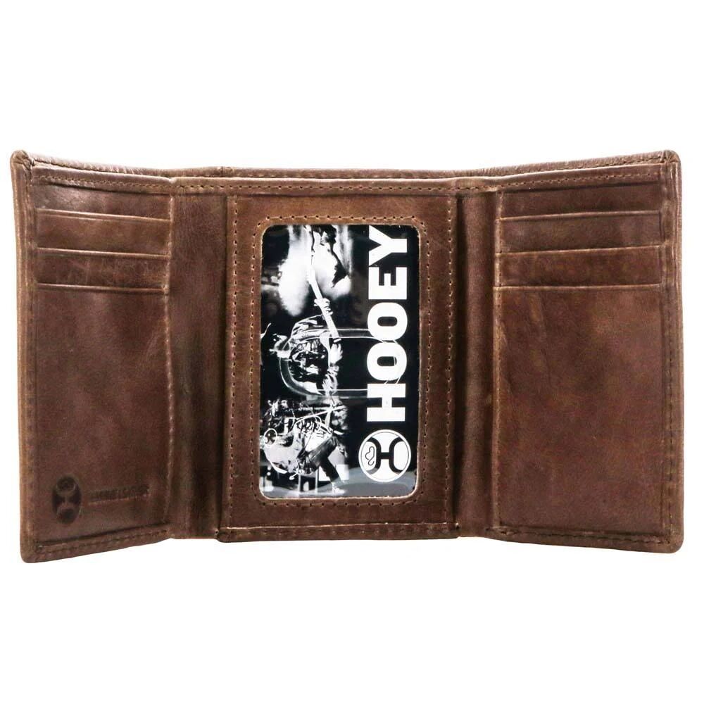 Hooey Men's Hooey Classic Smooth Trifold Wallet in Brown