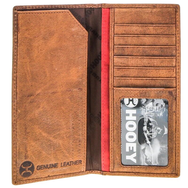 Hooey Men's Ranger Embroidered Accents Rodeo Hooey Wallet in Tan