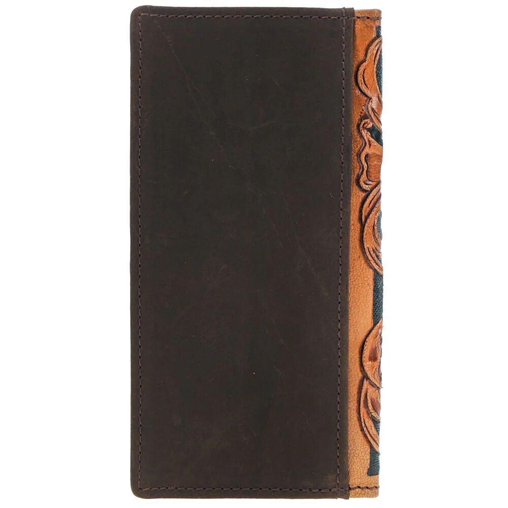 Hooey Men's Gambler Tan Playing Card Embossed Rodeo Wallet