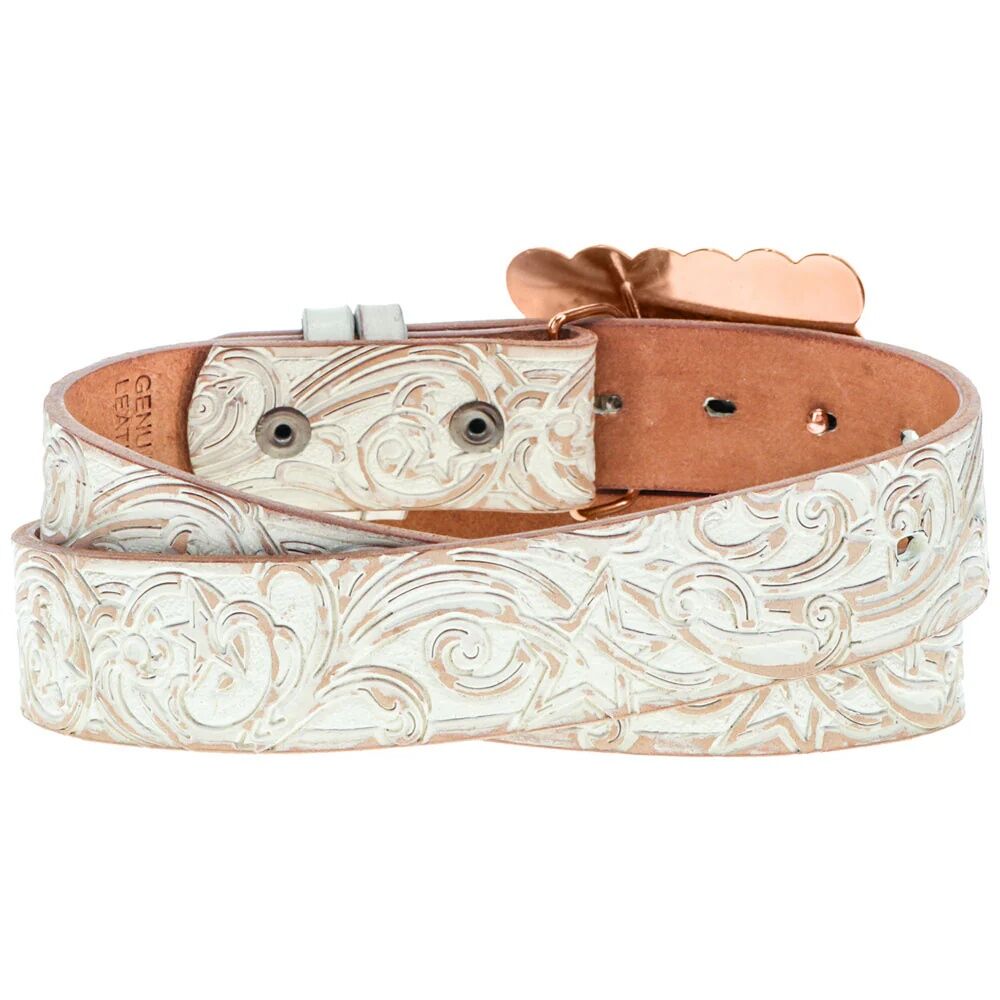 Hooey Women's Stella Hand Tooled Filigree Belt