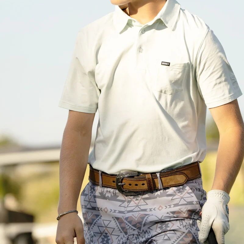 Hooey Men's Boseman Roughout Leather Roughy Belt in Tan