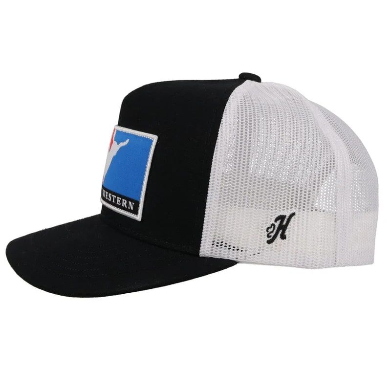Hooey Men's Wright Brothers Hat in Black/White