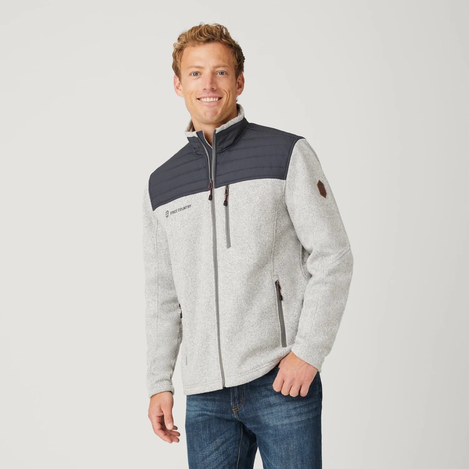 Free Country Men's Frore Knit Fleece Jacket
