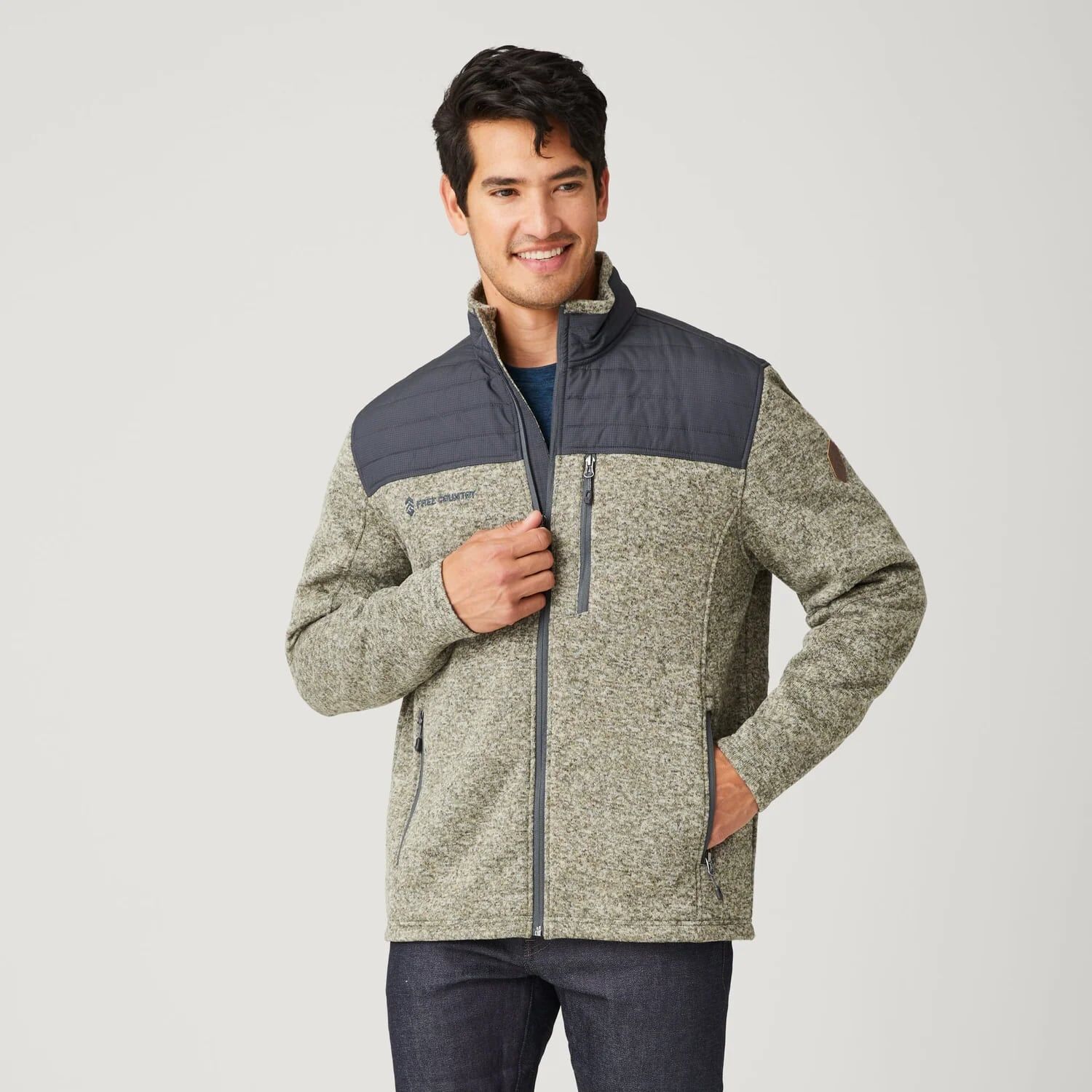 Free Country Men's Frore Knit Fleece Jacket