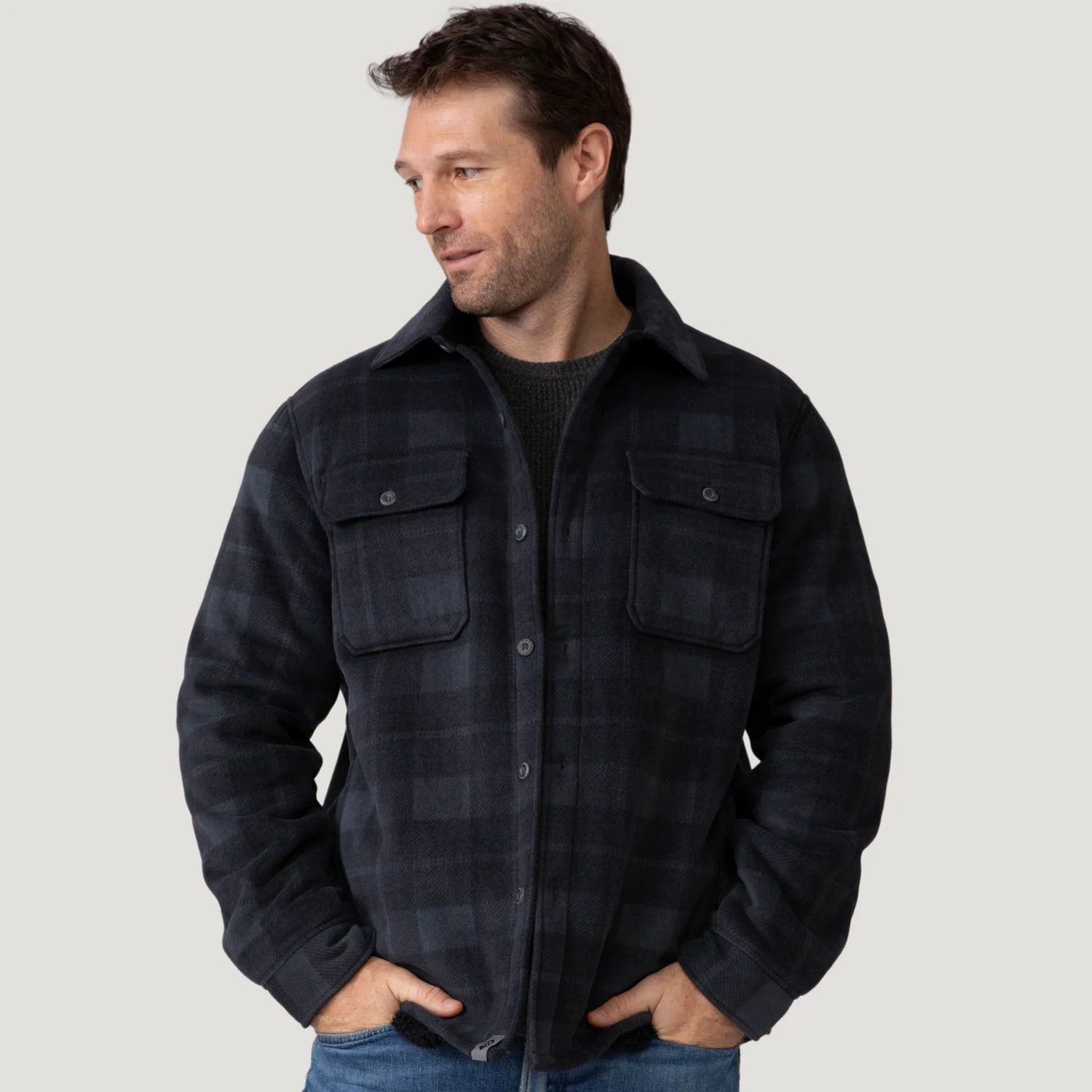 Free Country Men's Mountain Ridge Sueded Chill Out Fleece Jacket