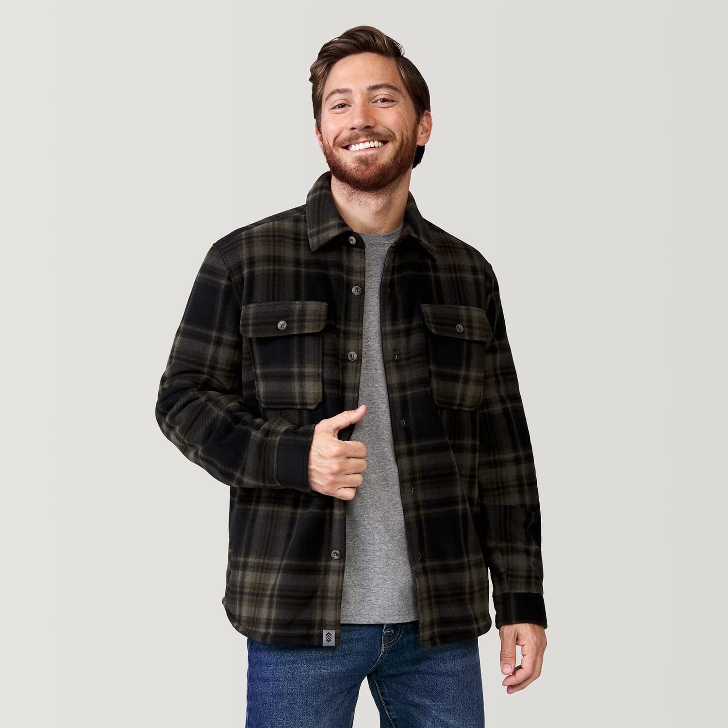Free Country Men's Mountain Ridge Sueded Chill Out Fleece Jacket