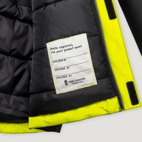 Free Country Boy's Multi Rip Stop Boarder Jacket in Black