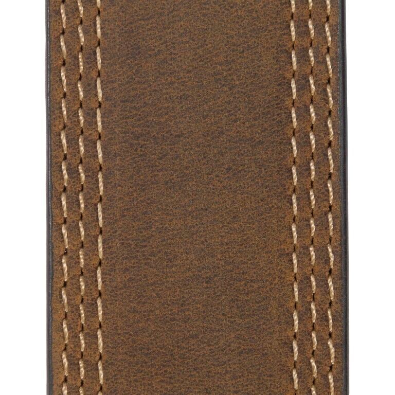 Carhartt Men's Leather Triple Stitch Belt in Dark Brown