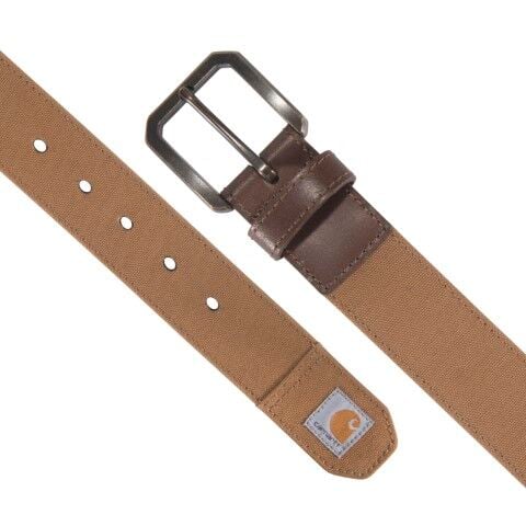 Carhartt Men's Canvas Duck Belt in Carhartt Brown