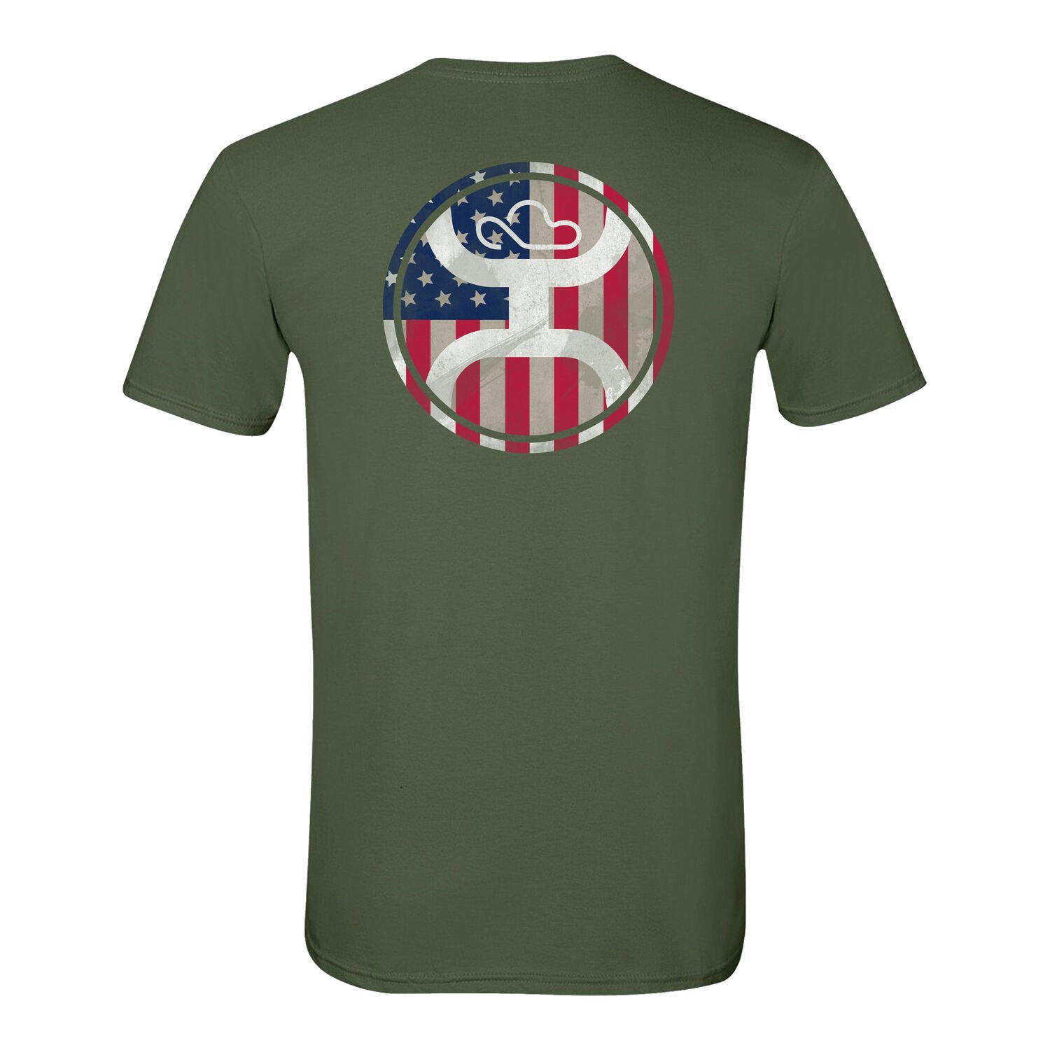 Hooey Men's 2.0 USA Circle Short Sleeve Shirt