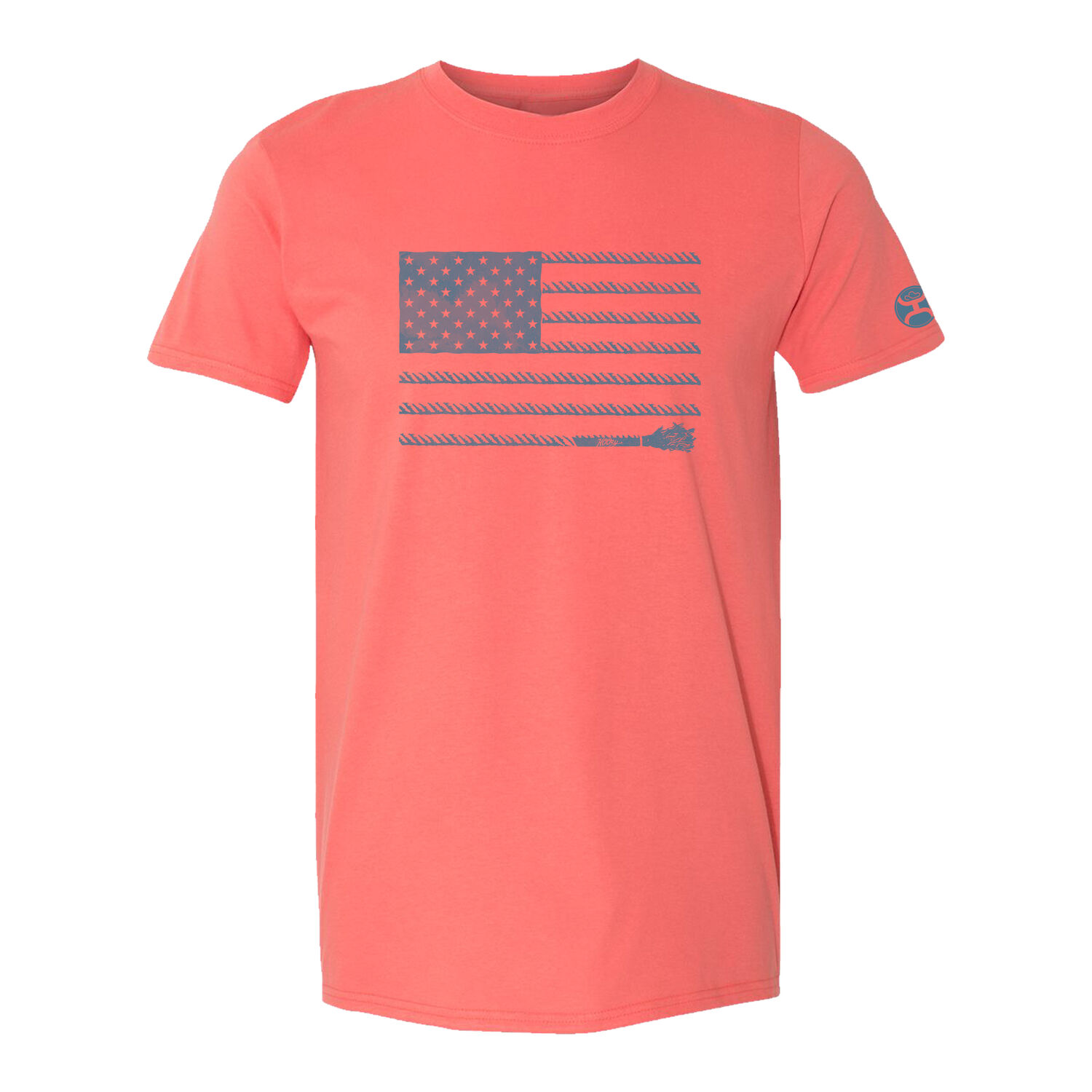 Hooey Women's Horizontal Rope Flag Short Sleeve Shirt