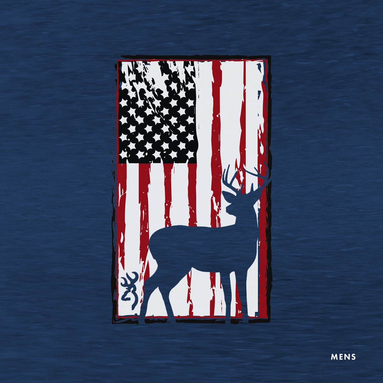 Browning Men's Deer Flag Short Sleeve Shirt