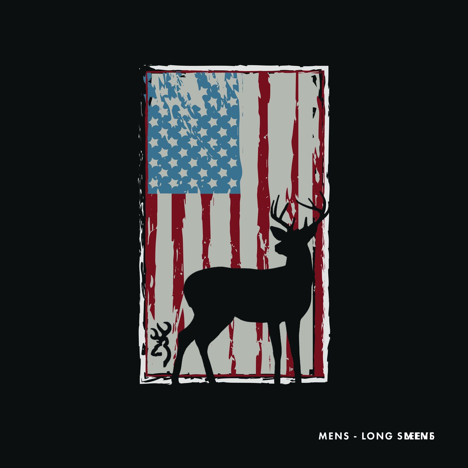 Browning Men's Deer Flag Long Sleeve Shirt