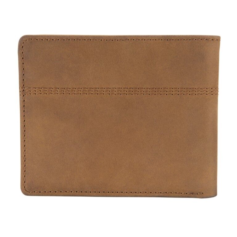 Carhartt Men's Saddle Leather Bifold Wallet in Brown