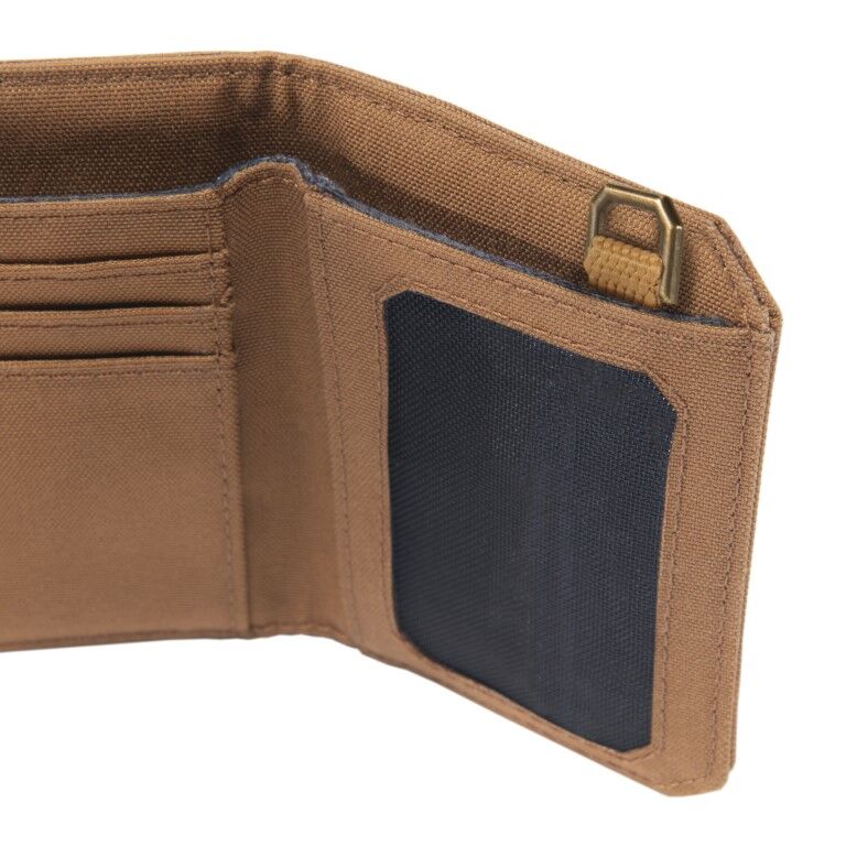 Carhartt Men's Nylon Duck Trifold Wallet in Carhartt Brown