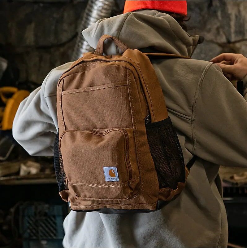Carhartt 24-L Single Compartment Backpack in Carhartt Brown