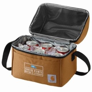 Carhartt 12 Can Two Compartment Lunch Cooler in Carhartt Brown