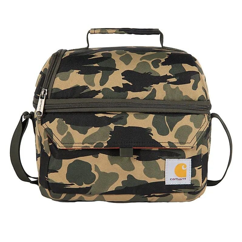 Carhartt Insulated 12 Can Two Compartment Lunch Cooler in Blind Duck Camo