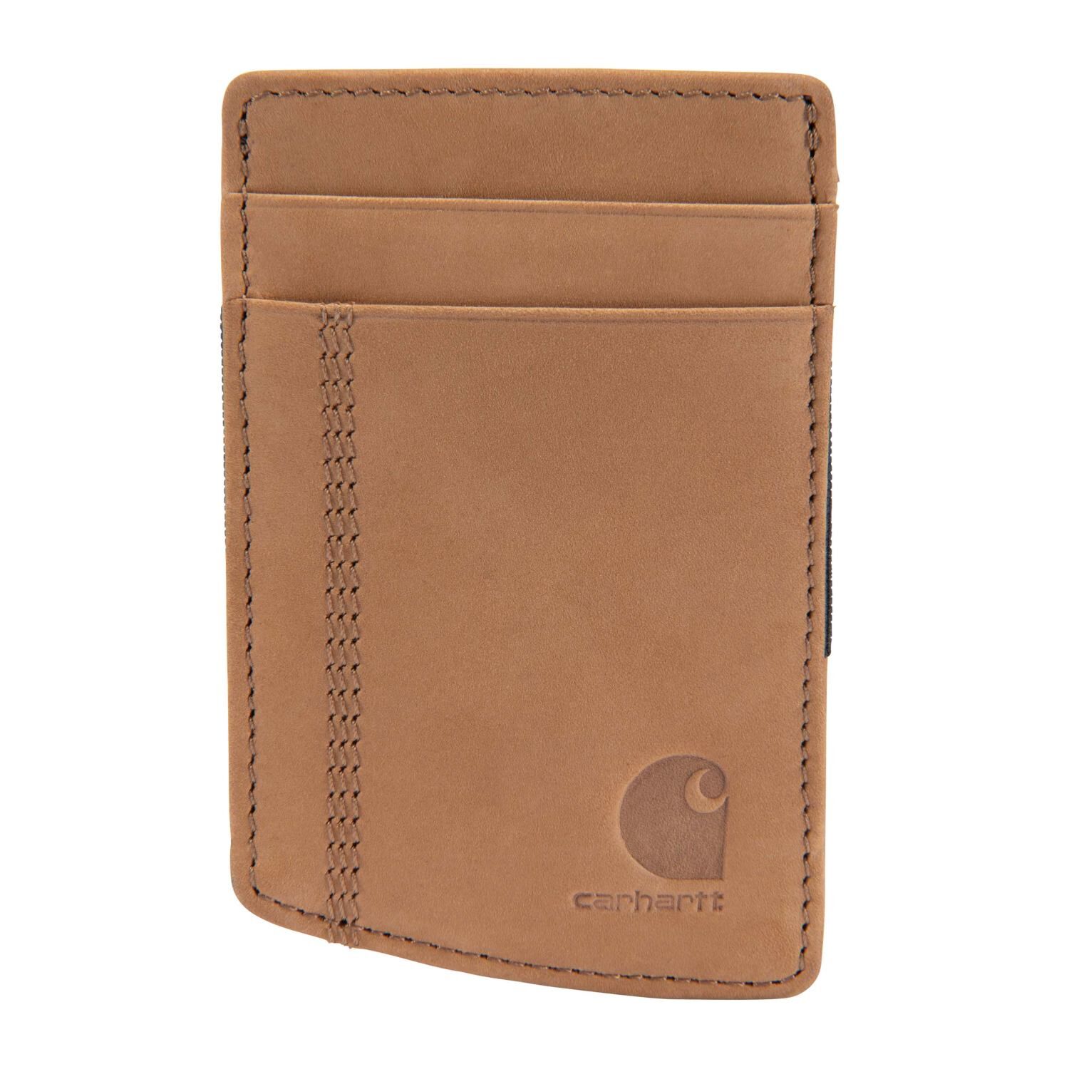 Carhartt Men's Saddle Leather Front Pocket Wallet