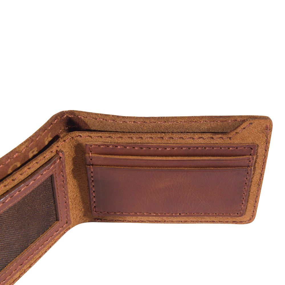 Carhartt Men's Patina Leather Bifold Wallet