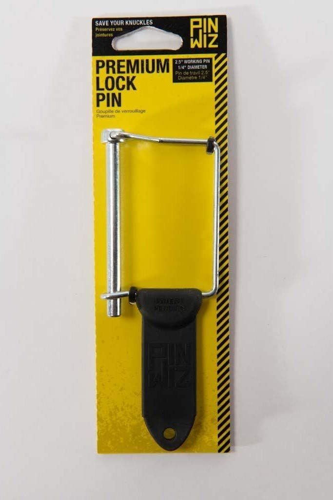 Pin Wiz Trailer Hitch Pins and Clips, 2-1/2-In Square Pin, 1/4-In