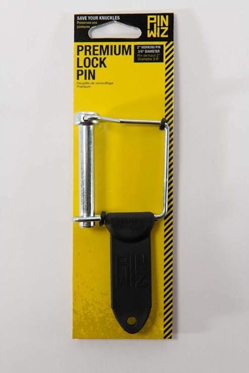 Pin Wiz Trailer Hitch Pins and Clips, 2-In Square Pin, 3/8-In diameter