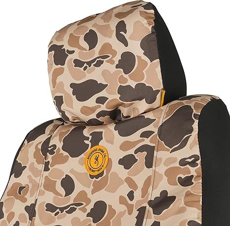 Browning Universal Low Back Tan Duck Camo Seat Cover