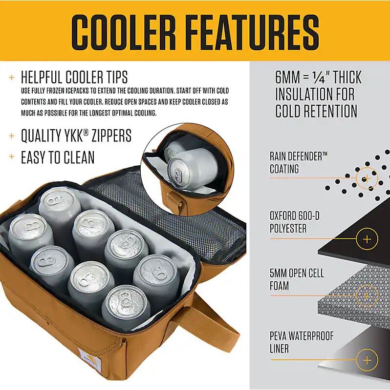 Carhartt Insulated 12 Can Two Compartment Lunch Cooler