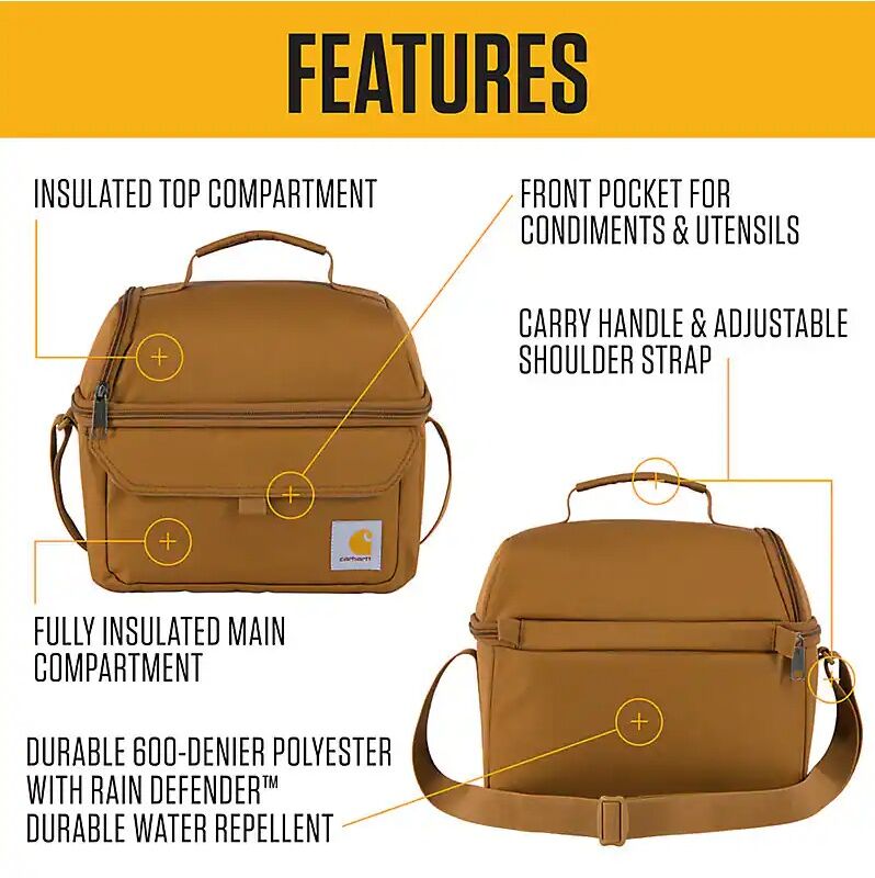 Carhartt Insulated 12 Can Two Compartment Lunch Cooler