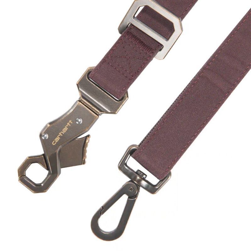 Carhartt Wine Duck Dog Leash, 6-Ft x 1-In