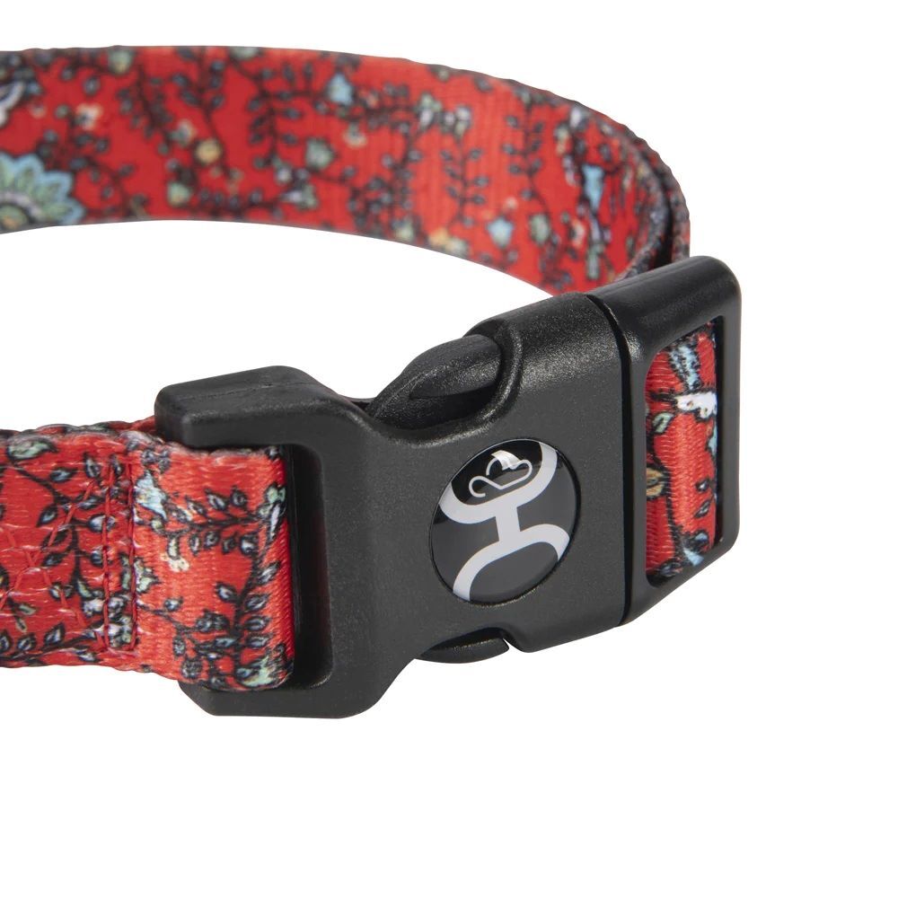Hooey Nomad Western Floral Medium Dog Collar
