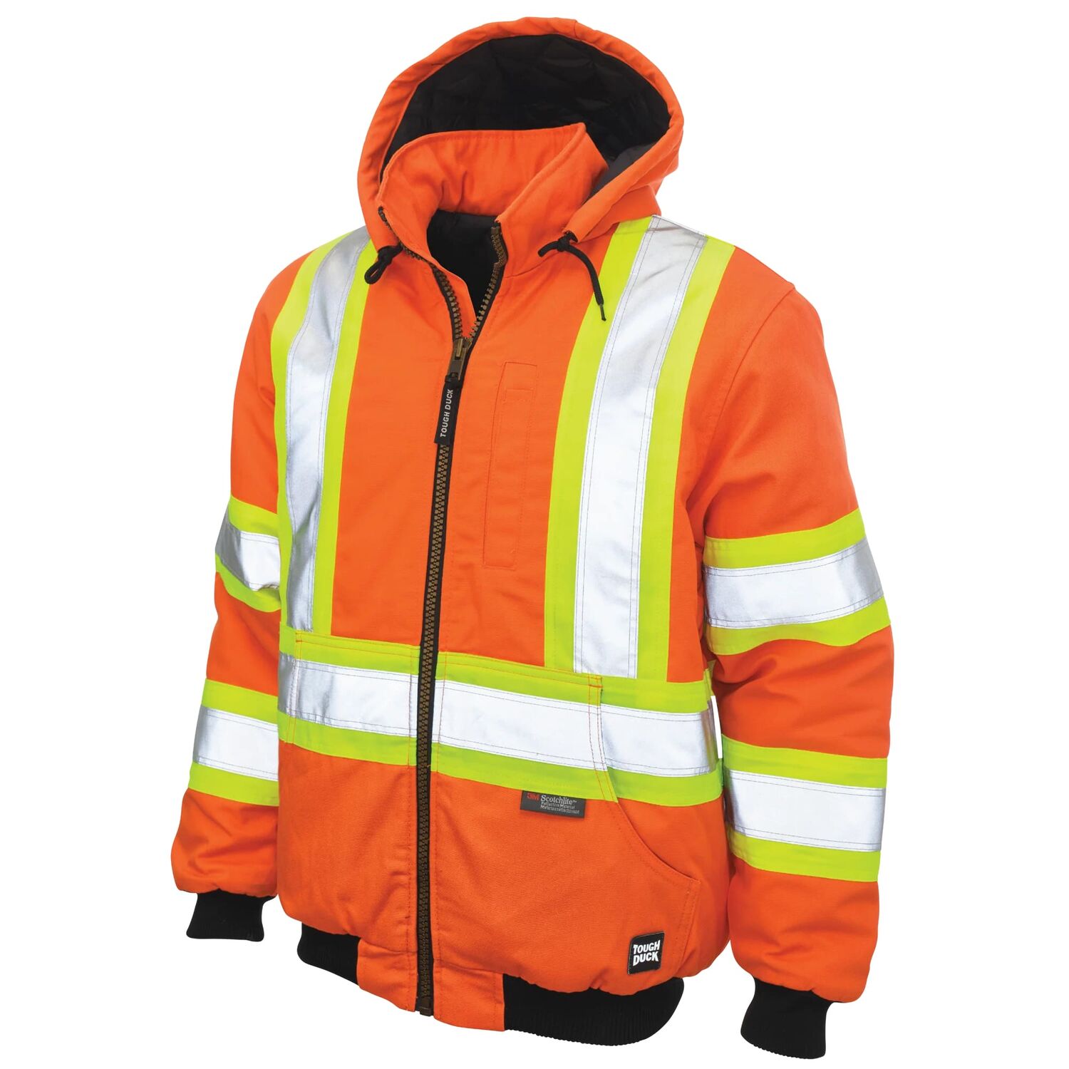 Tough Duck Men's Duck Safety Bomber - Men's Hi-Vis & Flame