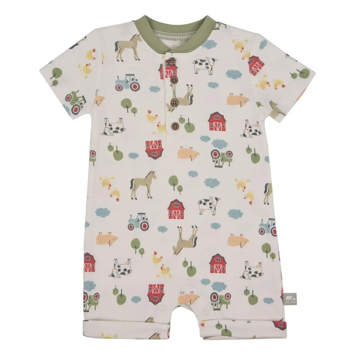 Rugged Bear Boy's Infant Farm Romper