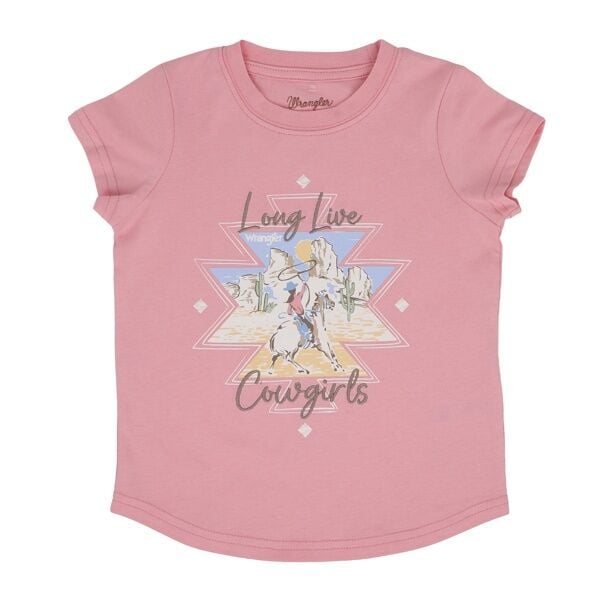 Wrangler Girl's Toddler Long Live Cowgirls T-Shirt