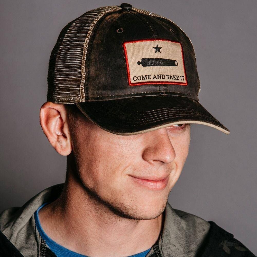 Grunt Style Men's Come And Take It Texas Pride Hat in Grey