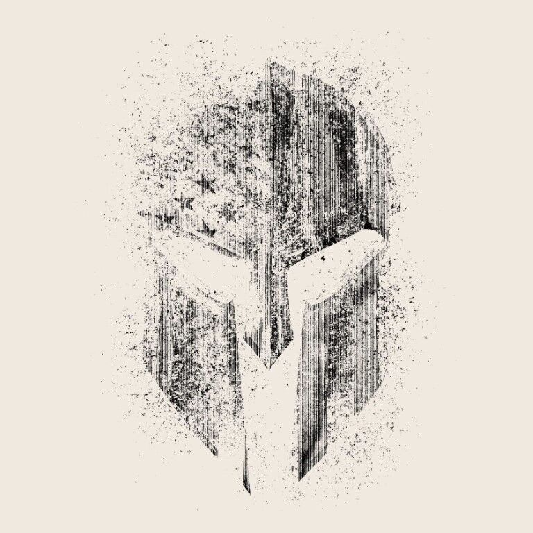 Grunt Style Men's American Spartan Pocket Short Sleeve T-Shirt in Sand