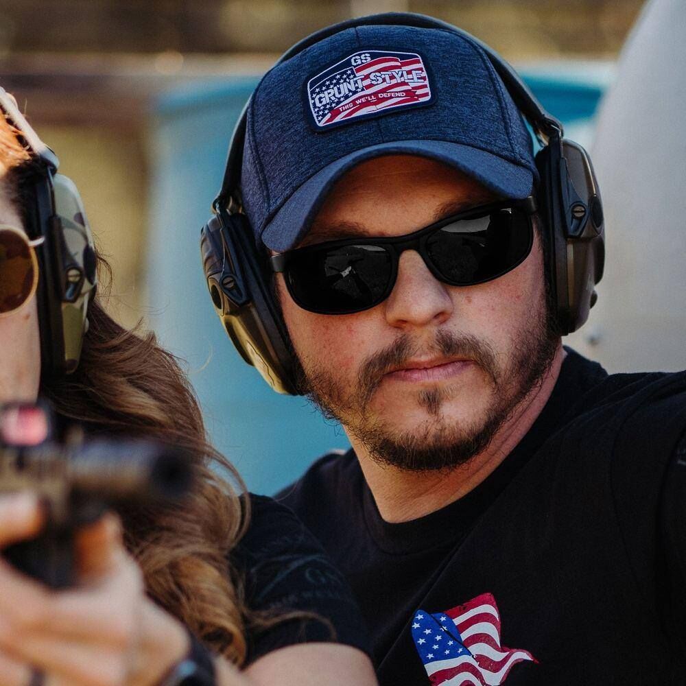 Grunt Style Men's Old Glory Patch Stretch Fit Hat