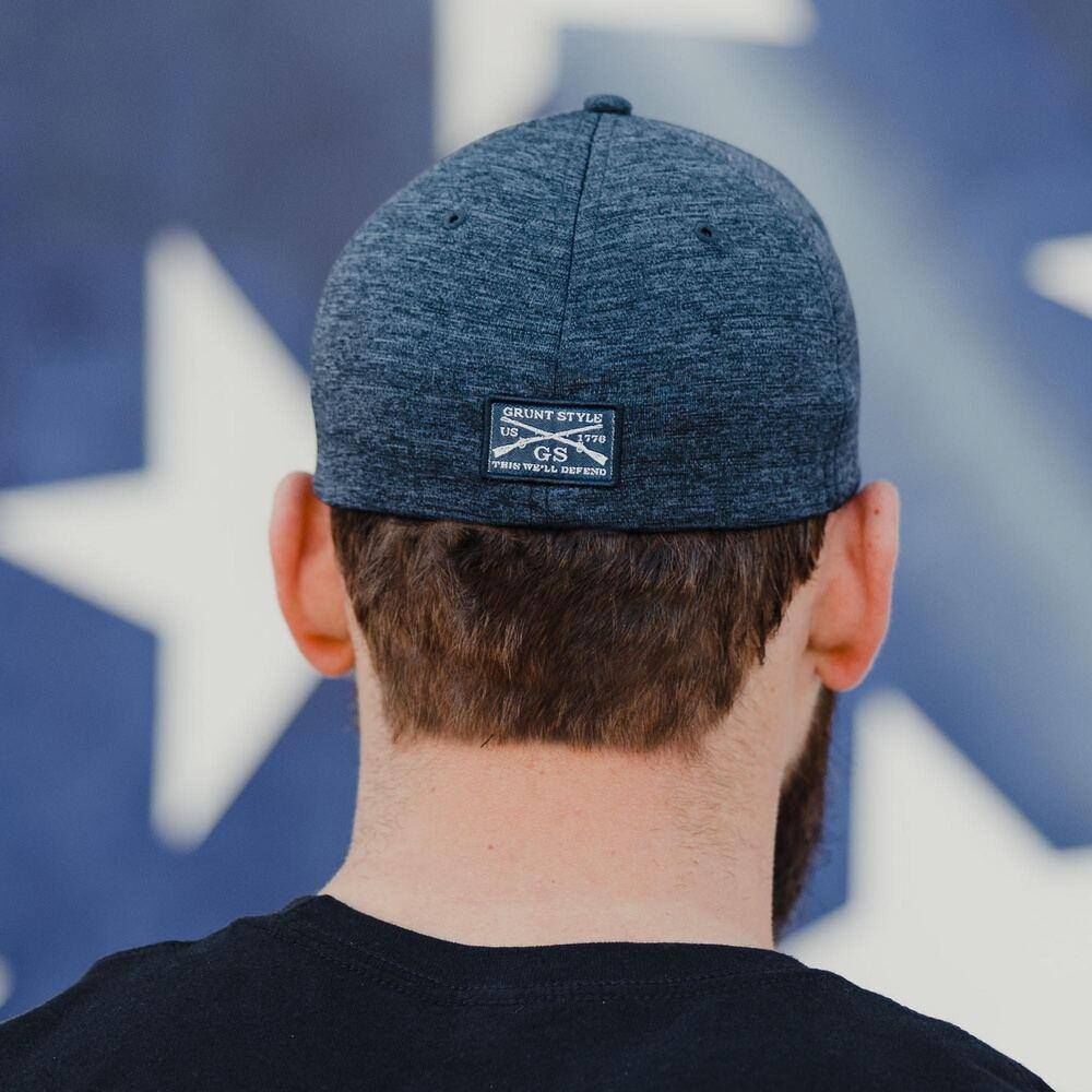 Grunt Style Men's Old Glory Patch Stretch Fit Hat