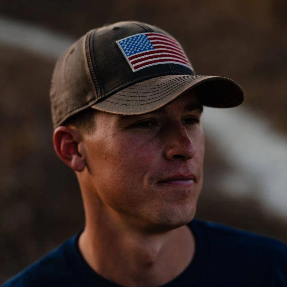 Grunt Style Men's Full Color Flag Waxed Hat