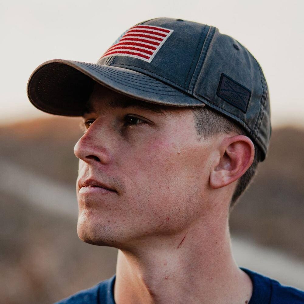 Grunt Style Men's Full Color Flag Waxed Hat