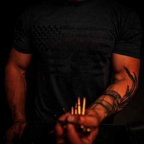 Grunt Style Men's Ammo Flag T-Shirt
