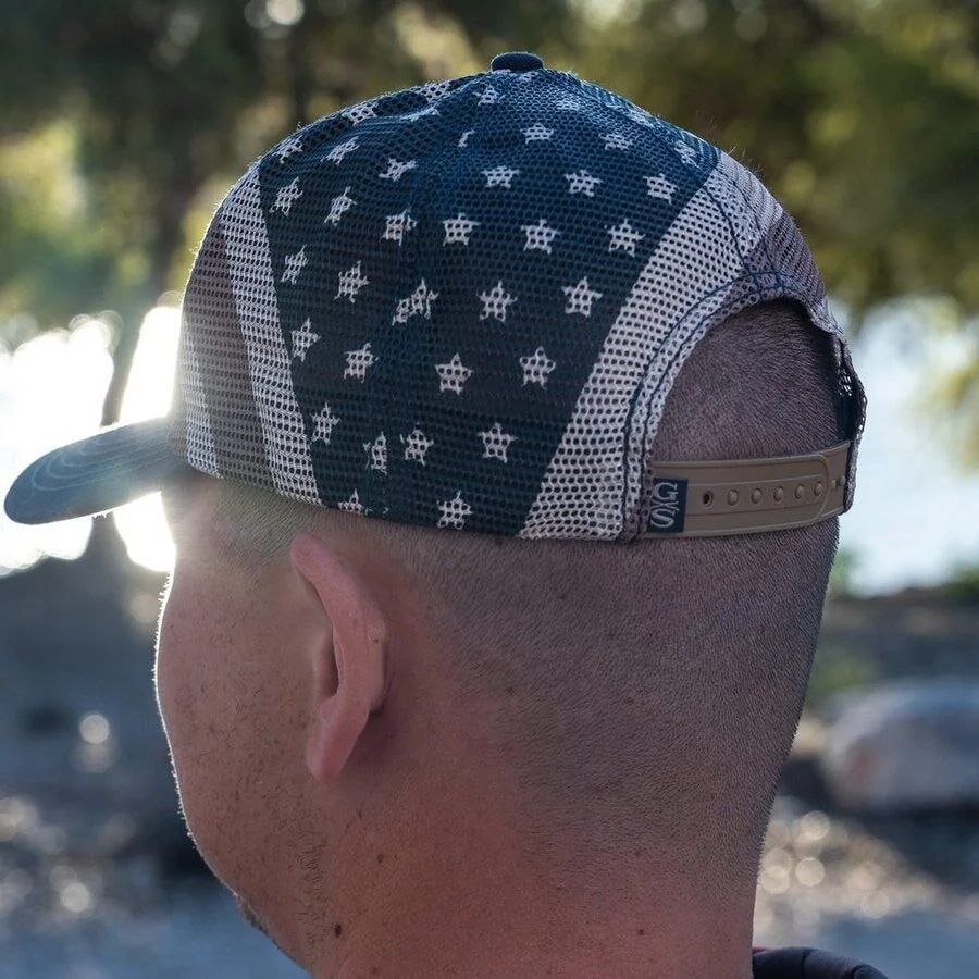 Grunt Style Men's Stars And Bars Mesh Hat