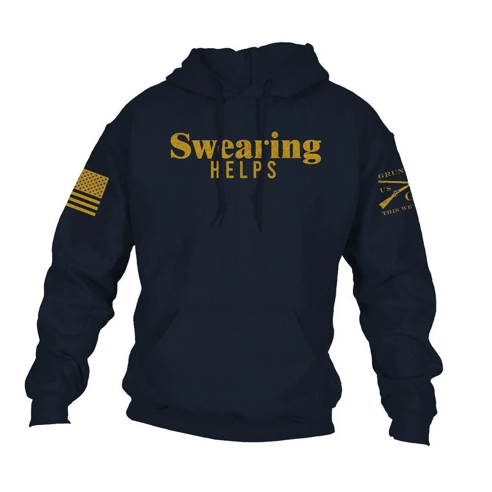 Grunt Style Men's Swearing Helps Hoodie