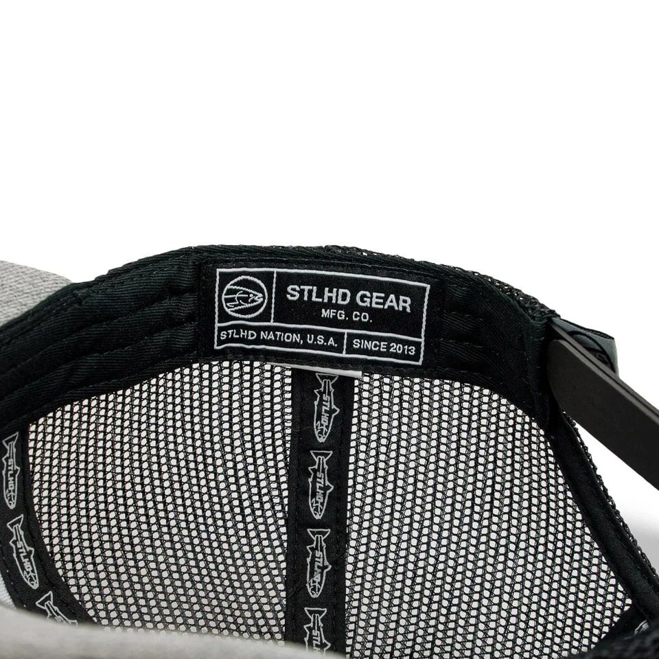 STLHD Men's Chrome Edition Trucker Hat in Heather Grey