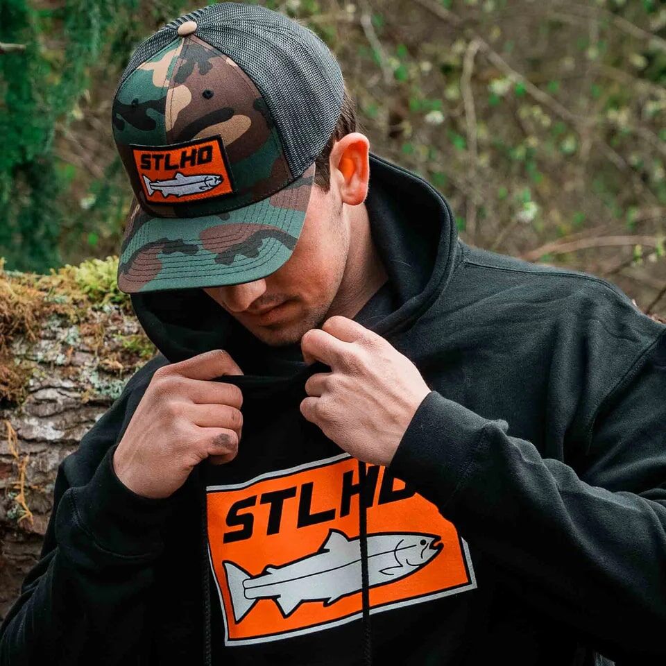 STLHD Men's Snapback Trucker Hat in Camo