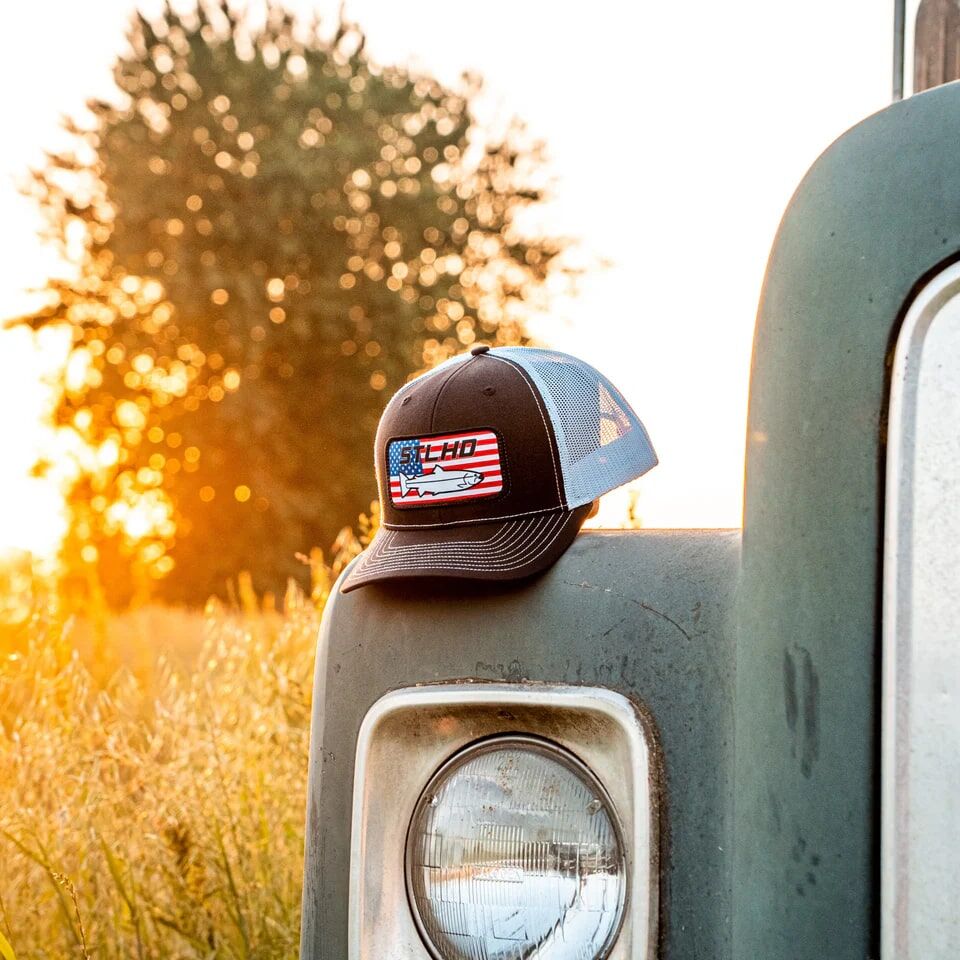 STLHD Men's Nation Trucker Hat in Black/White