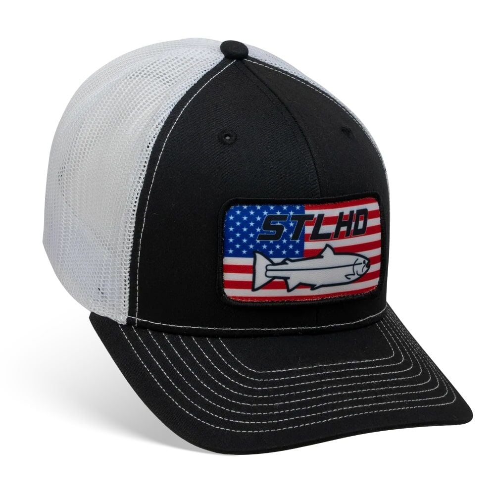 STLHD Men's Nation Trucker Hat in Black/White