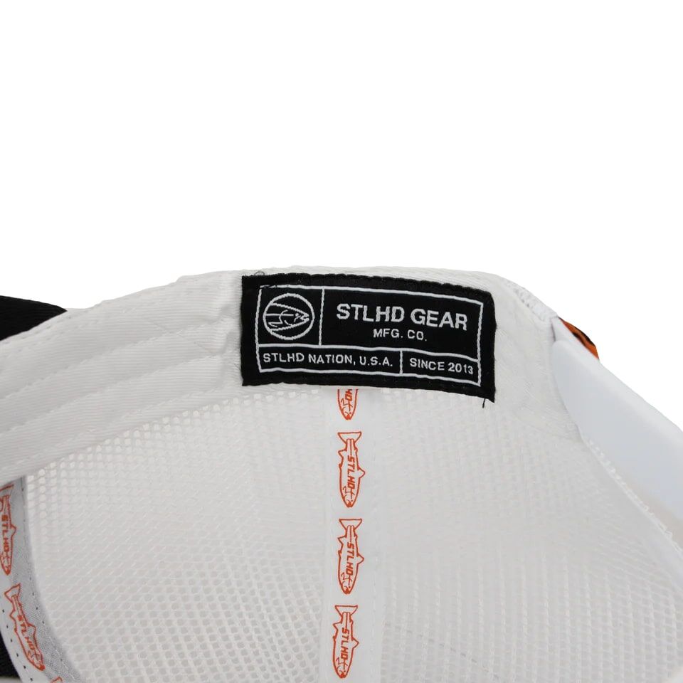 STLHD Men's Standard Trucker Hat in Black/White